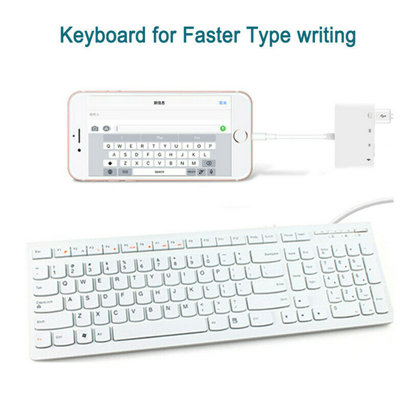 Camera Reader Adapter to SD TF Card USB PD Converter For iPhone11/XS/XR/8 iPad - Fresh Stock Dated February 2026