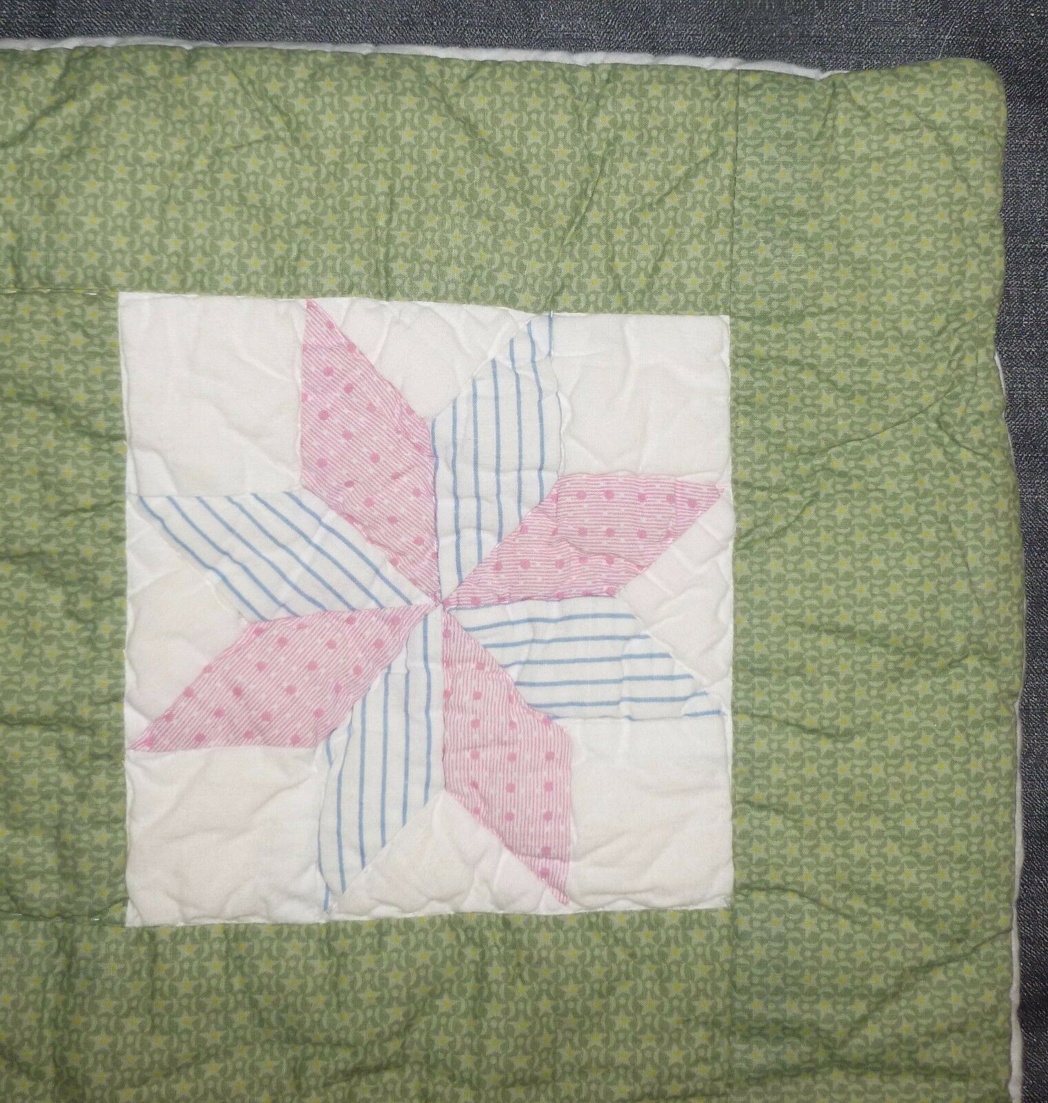 Tommy Hilfiger ONE Patchwork Pinwheel Quilted Standard Sham - Fresh Stock Dated February 2026