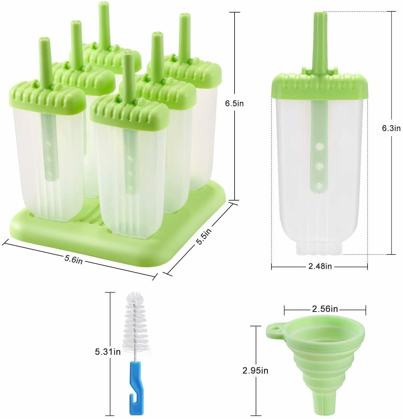 Moldes De Silicona Reutilizable Para Helados Paletas Hacer Helado Molde Maquina - Fresh Stock Dated December 2025