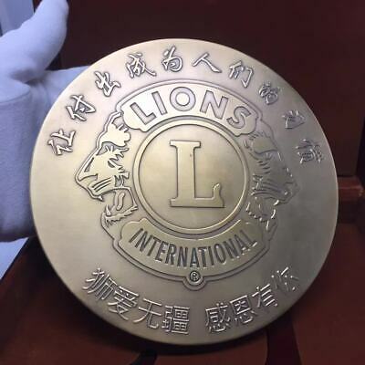 China 180mm Brass Medal - Lion - Fresh Stock Dated February 2026