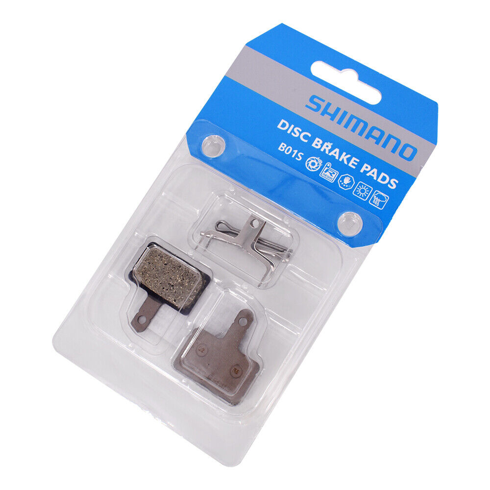 2 pair Shimano B01S Resin Disc Brake Pads For M315 M355 M395 M465 Acera Alivio - Fresh Stock Dated February 2026