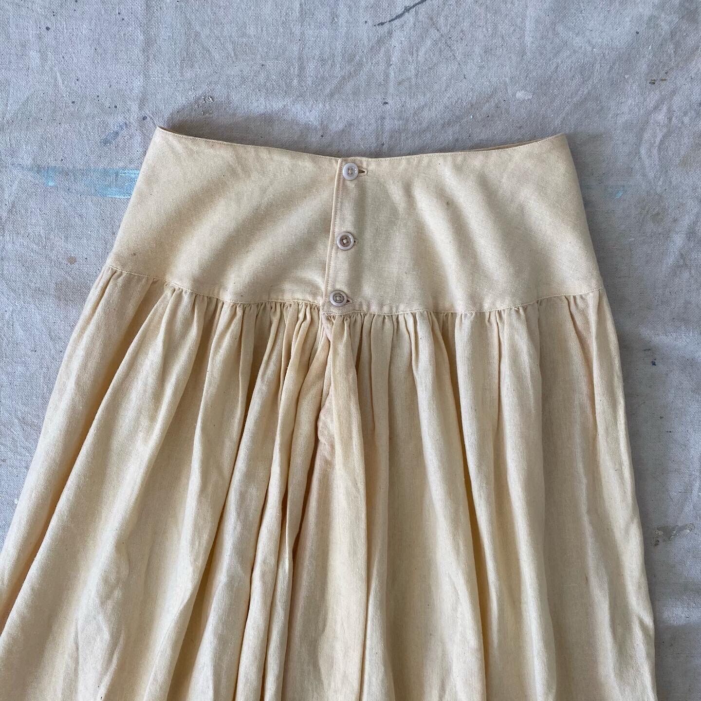 Antique Handmade Homespun Petticoat/Skirt with Crochet Trim Folk - Fresh Stock Dated March 2026