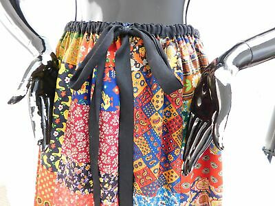 Vintage 1970s Novelty print patchwork skirt by Mr. Hank - Fresh Stock Dated February 2026