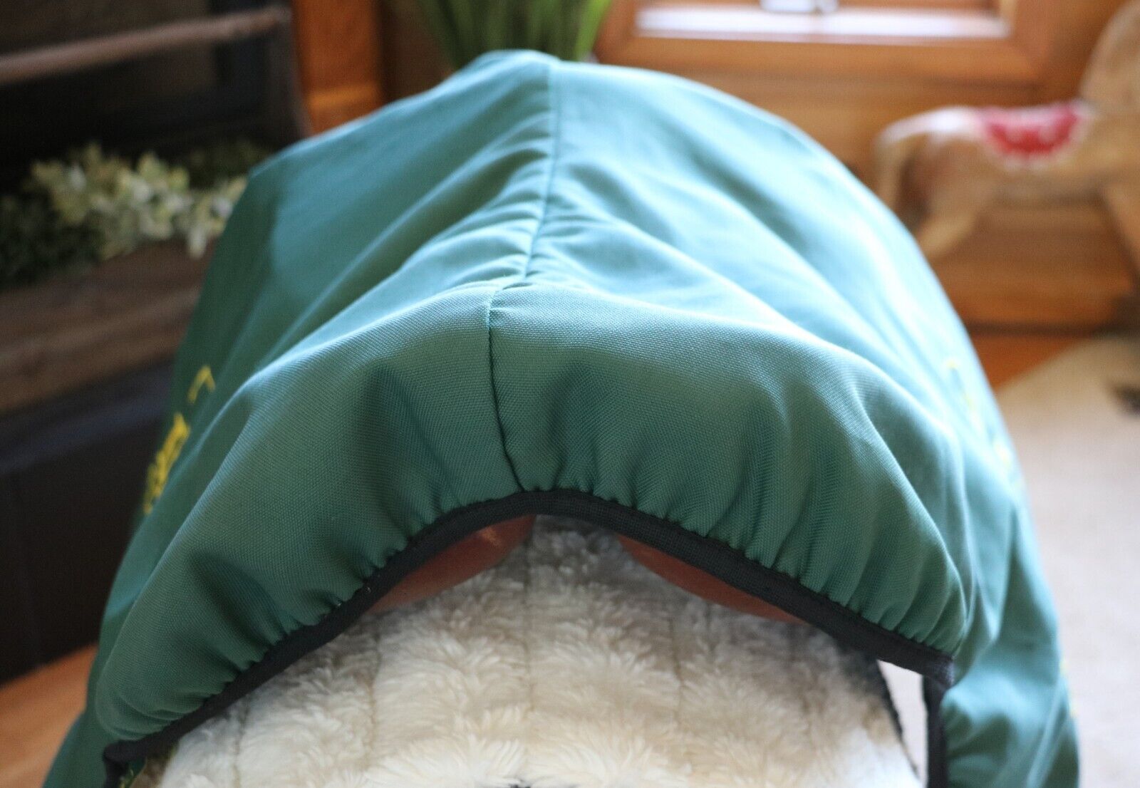 Devoucoux English Saddle Cover Hunter/Jumper French Fleece Lined Green - Fresh Stock Dated December 2025