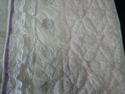 Pottery Barn Kids Bailey Ruffle Standard Quilted Sham Pink Purple White Floral - Fresh Stock Dated December 2025