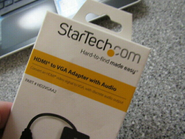 Startech.Com Hd2vgaa2 Hdmi Male To Vga Female Video Converter With Audio For Des - Fresh Stock Dated February 2026