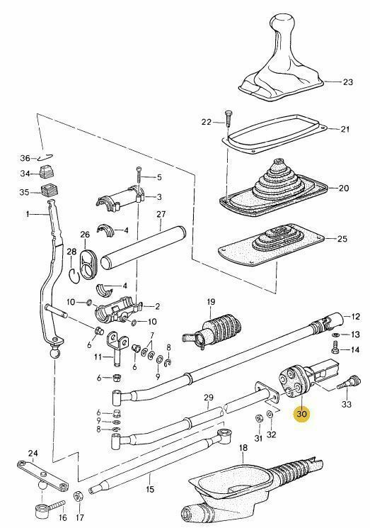 Porsche 993 Transmission G50 Shift Coupler 95042402801 - Fresh Stock Dated February 2026