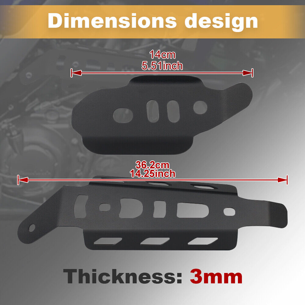 Fit For YAMAHA Raptor 700/Raptor 700R 15-24 Exhaust Mid Pipe Heat Shield Covers - Fresh Stock Dated February 2026