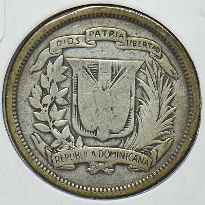 Dominican Republic 1944 25 Centavos 193125 combine shipping - Fresh Stock Dated December 2025