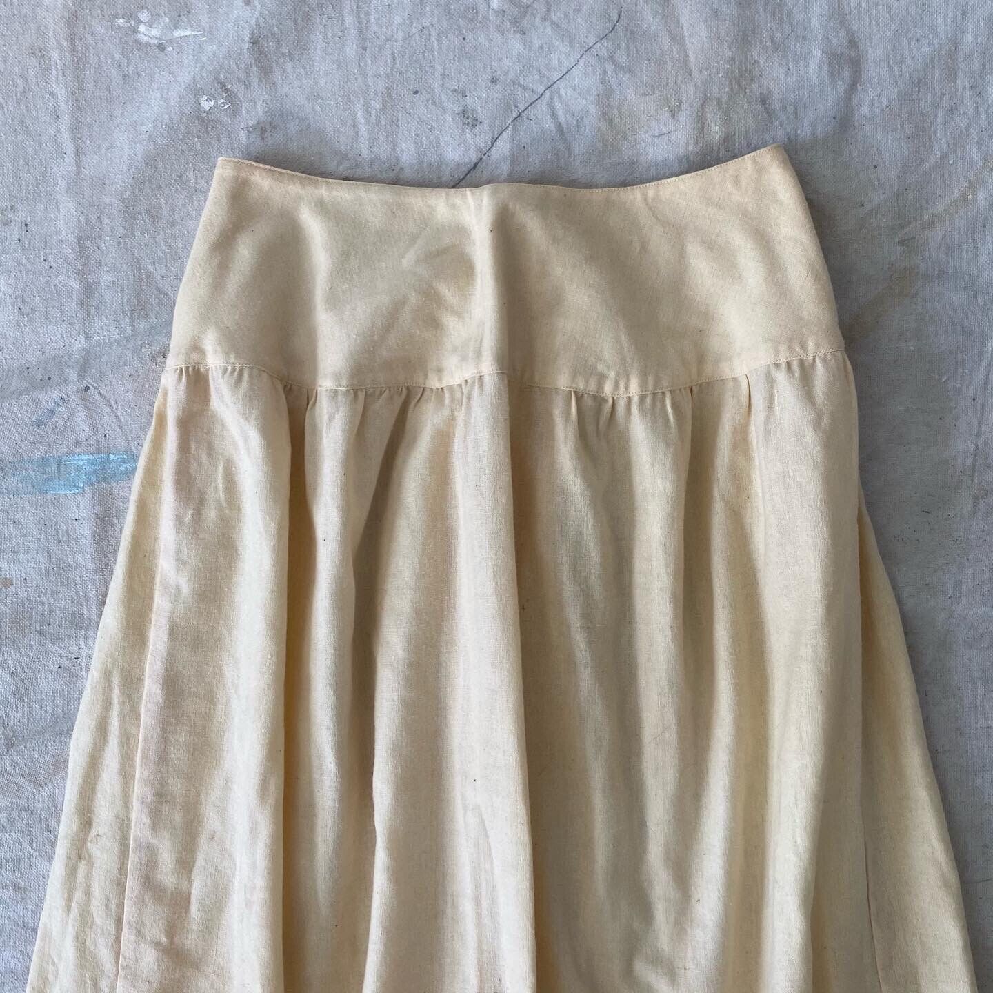 Antique Handmade Homespun Petticoat/Skirt with Crochet Trim Folk - Fresh Stock Dated March 2026