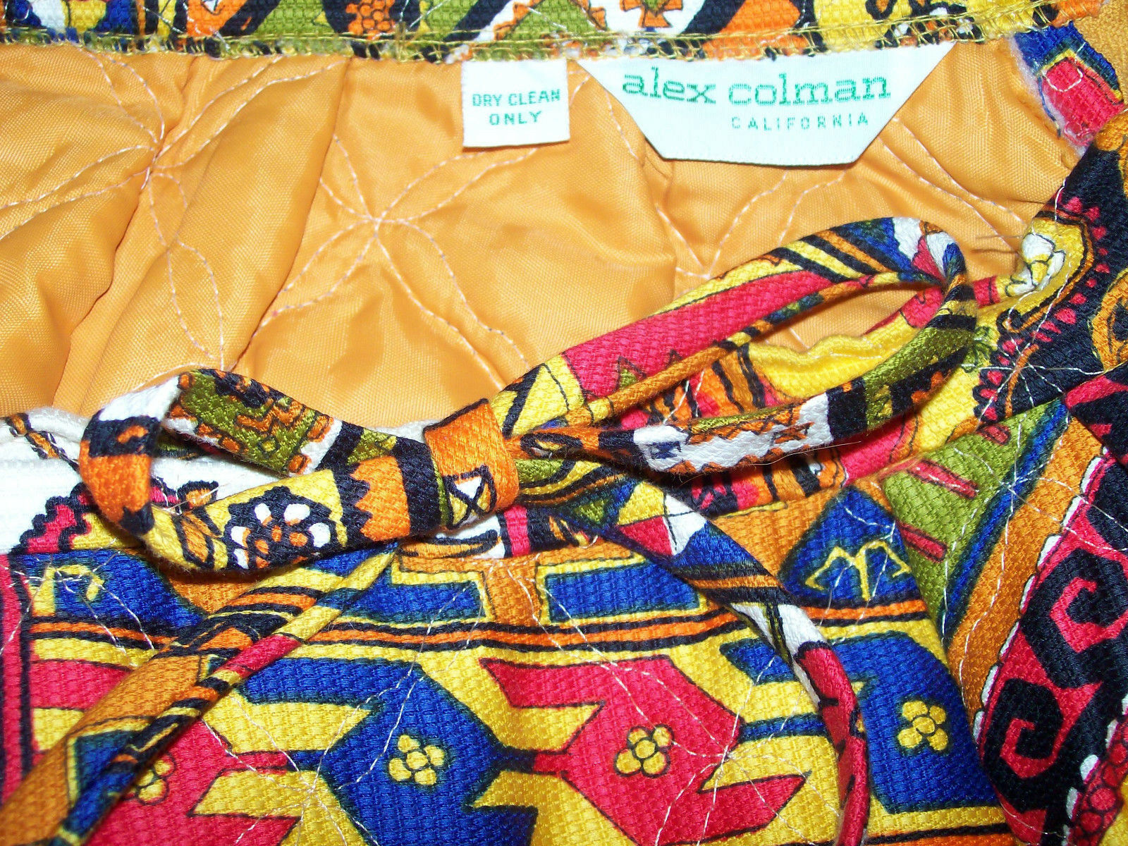 VTG 70's ALEX COLEMAN Quilted Maxi Skirt Mod Hippie Boho festival Small Medium - Fresh Stock Dated March 2026