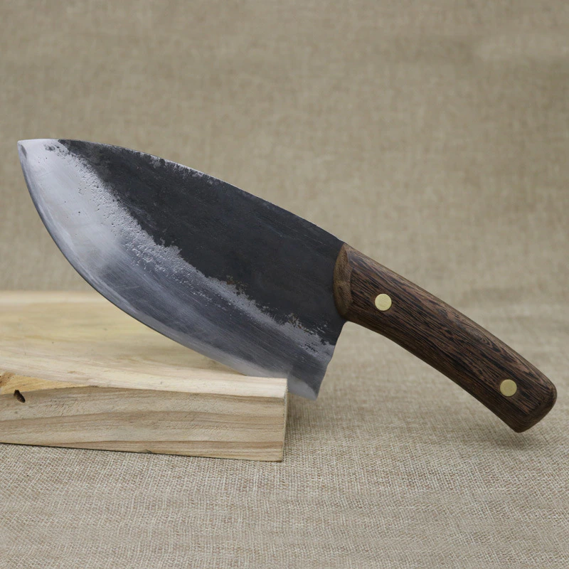Heavy Duty Handmade Forged High Manganese Steel Kitchen Chef Bone Cleaver Knife - Fresh Stock Dated December 2025