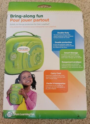 Leap Frog LeapPad 2 & 3 Carrying Protective Storage Travel Case Green - Fresh Stock Dated December 2025