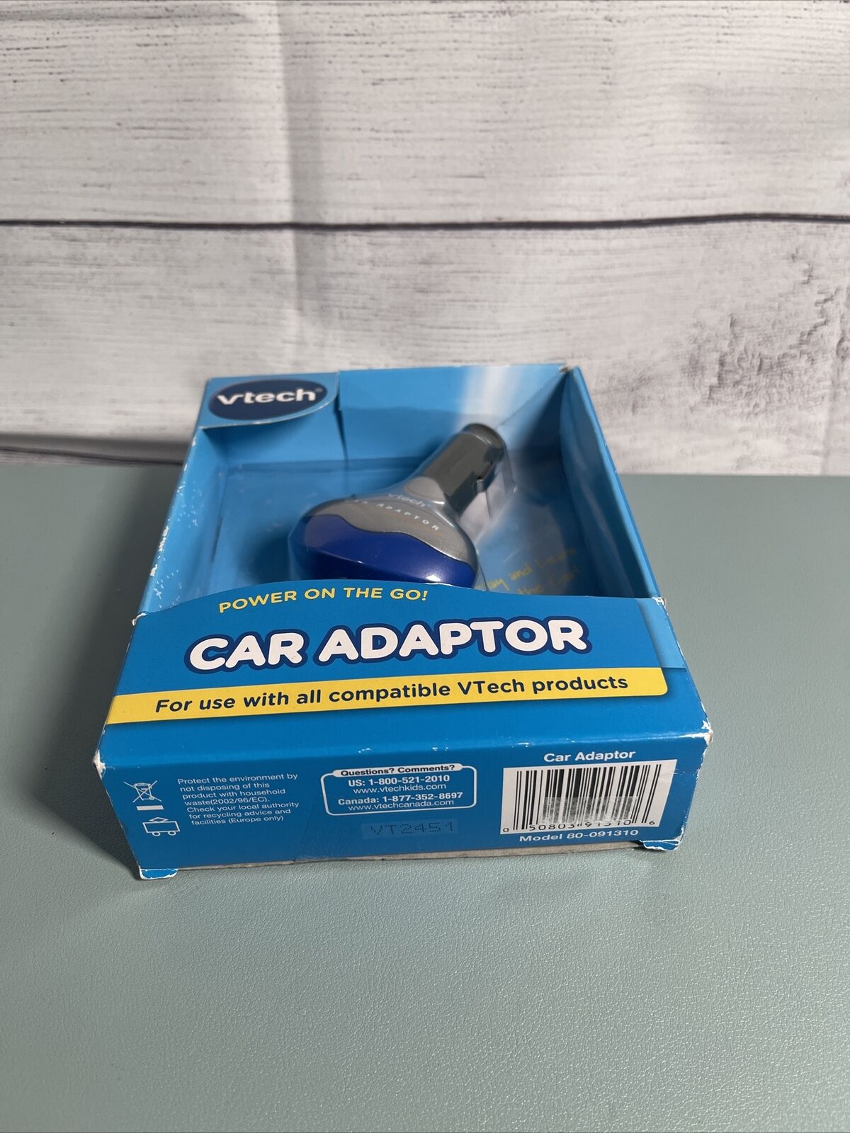 BRAND NEW VTech Car Charger Adaptor MobiGo & V Reader On The Go NOS - Fresh Stock Dated February 2026