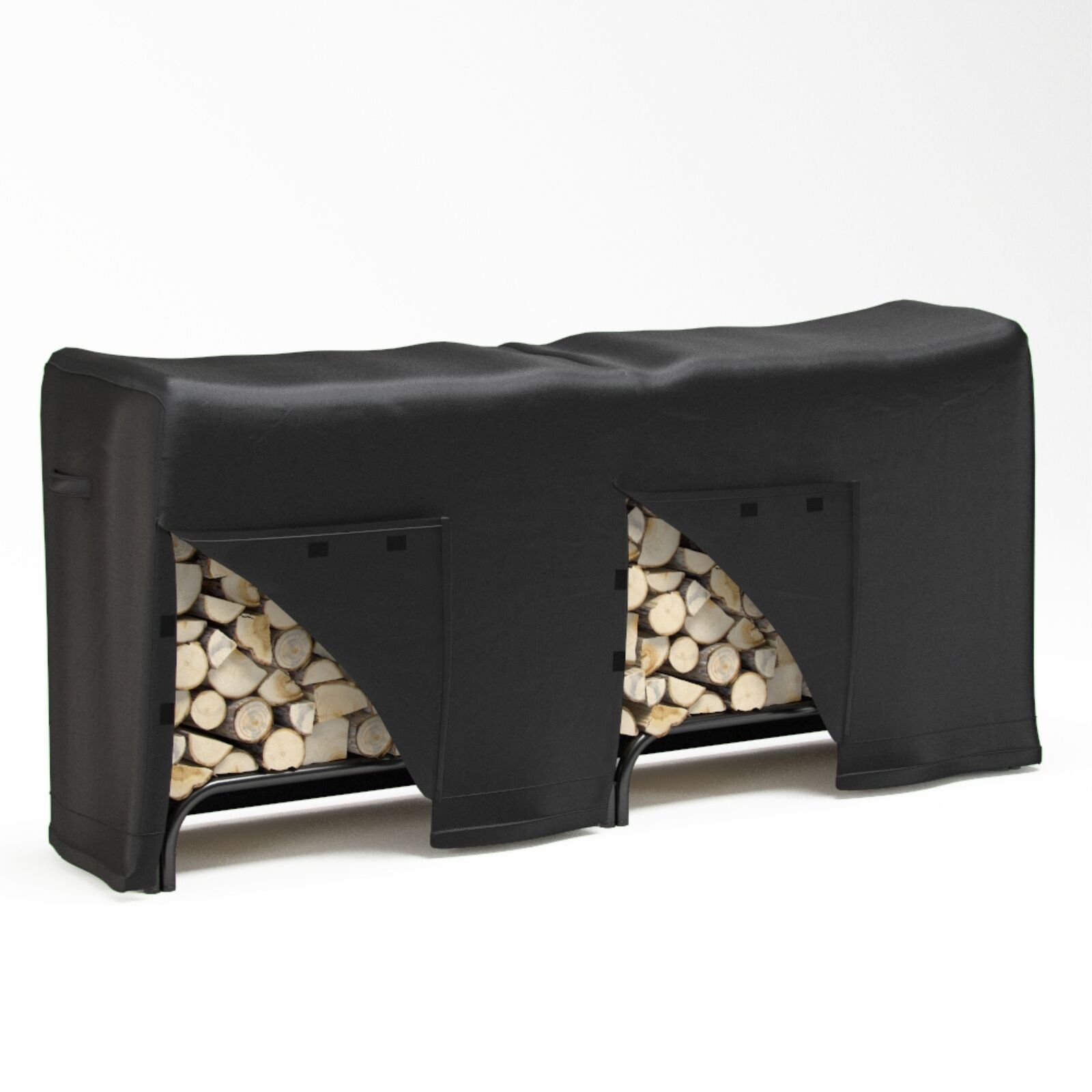 Regal Flame 8 Foot Black Water Resistant Firewood Log Rack Cover  - LRFP1005 - Fresh Stock Dated December 2025