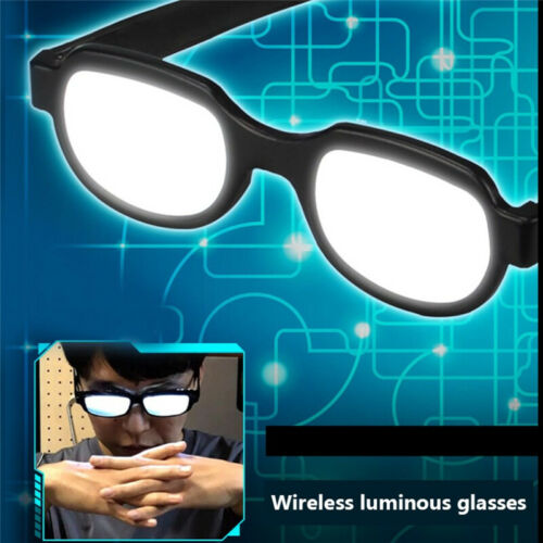 Anime Eyewear Cosplay LED Wireless Touch Light Glasses Carnaval Party Show Props - Fresh Stock Dated February 2026