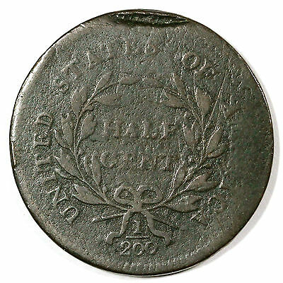 1795 C-6a R-2 Liberty Cap Half Cent Coin 1/2c Ex; Davy - Fresh Stock Dated February 2026