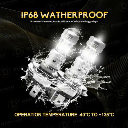 2x H4 9003 Super Bright LED Headlight Kit High Low Beam Bulb 18000LM 6500K White - Fresh Stock Dated February 2026