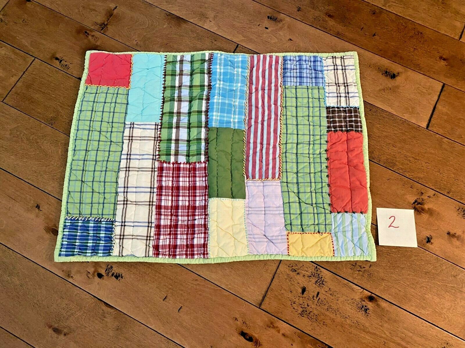 Pottery Barn Kids standard sham quilted Morgan plaid *from smoke-/pet-free home* - Fresh Stock Dated December 2025