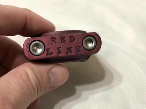 REDLINE DOUBLE SEAT POST CLAMP OLD SCHOOL BMX RED - Fresh Stock Dated December 2025