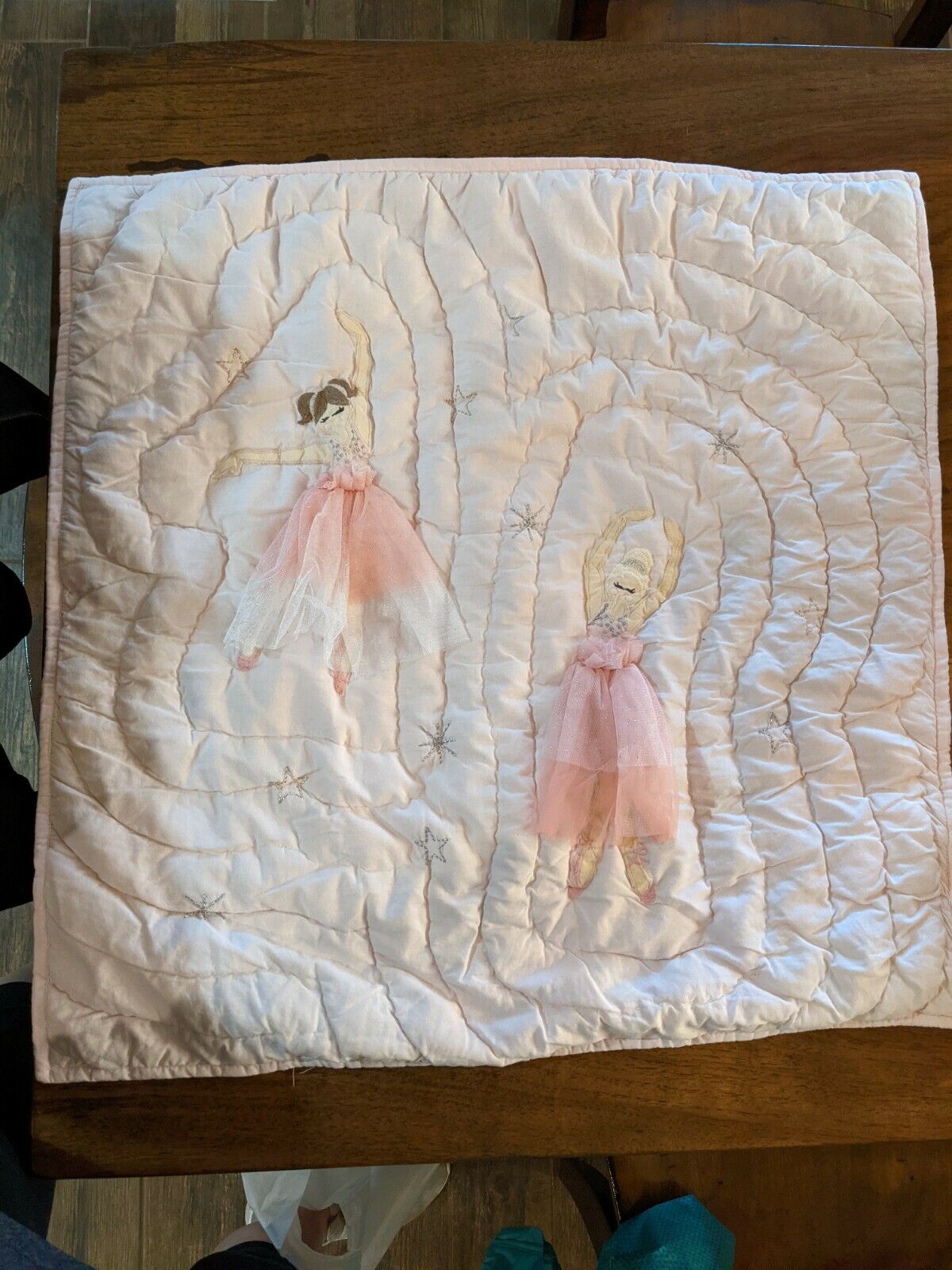 Pottery Barn Kids Ballerina Quilted Sham - European square - NEW WITH TAGS! - Fresh Stock Dated December 2025