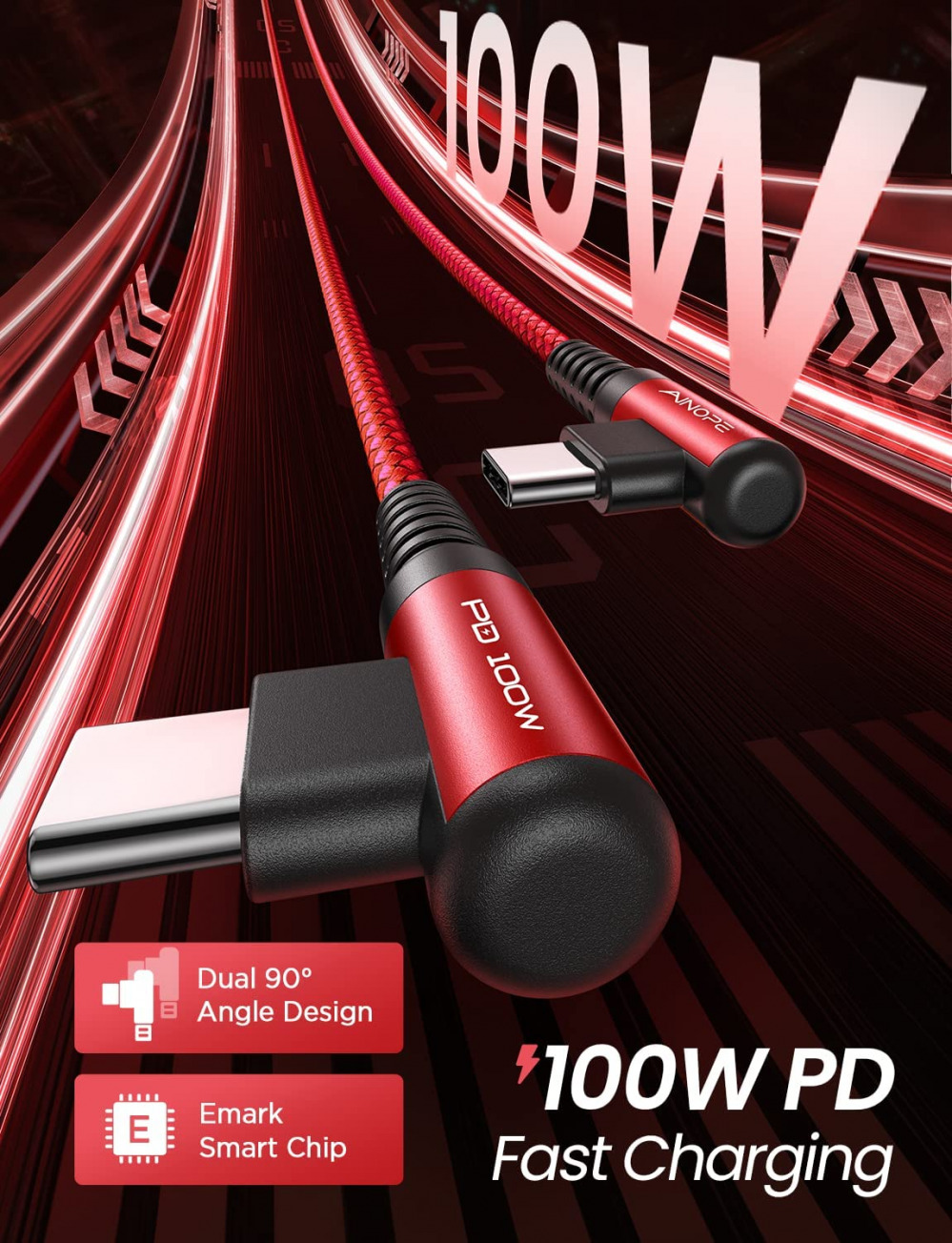 USB C to C Cable 100W/5A, 10FT Fastest Type C Fast Charging... - Fresh Stock Dated February 2026