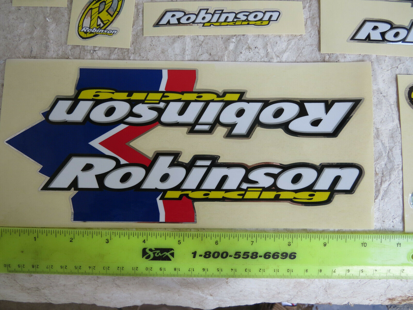 REAL FACTORY MADE ROBINSON REBEL DECALS BMX BICYCLE RACING RARE STICKERS NOS - Fresh Stock Dated December 2025