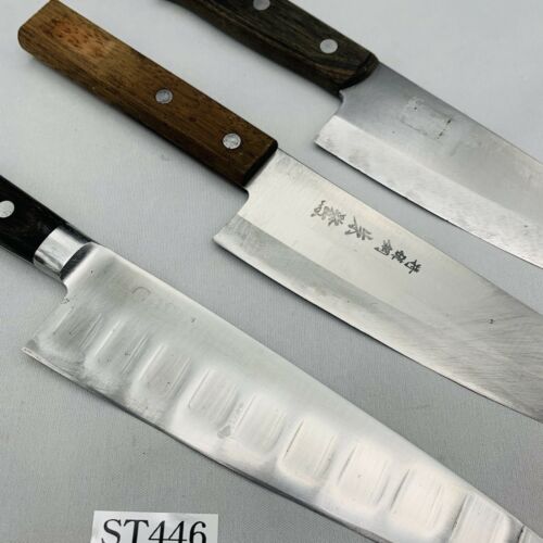Damaged Lot of three Japanese Chef's Kitchen Knives  From Japan ST446 - Fresh Stock Dated December 2025