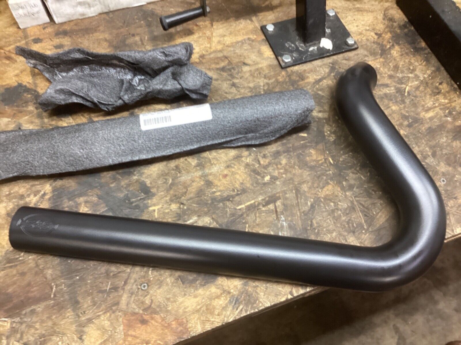 Harley S&S Rear Exhaust Heat Shield Powder Coated Black 95-16 Touring - Fresh Stock Dated February 2026