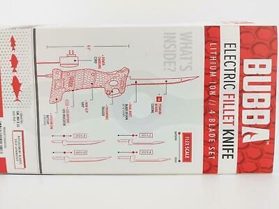 Bubba Fishing Li-Ion Cordless Electric Fillet Knife Fish Non-Slip Grip Handle - Fresh Stock Dated December 2025