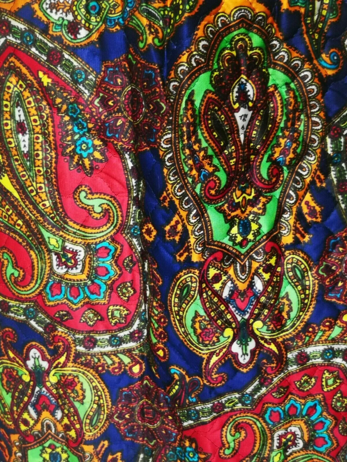 Vintage 70's Women's PSYCHEDELIC Paisley Print MAX yoga Skirt - Fresh Stock Dated March 2026