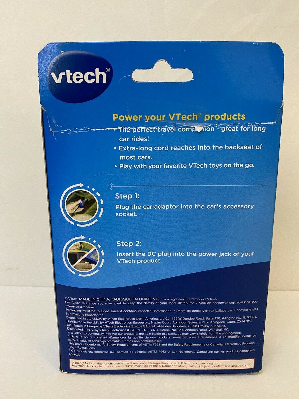 Vtech Car Adaptor MobiGo V.Reader Travel Charger - Fresh Stock Dated February 2026