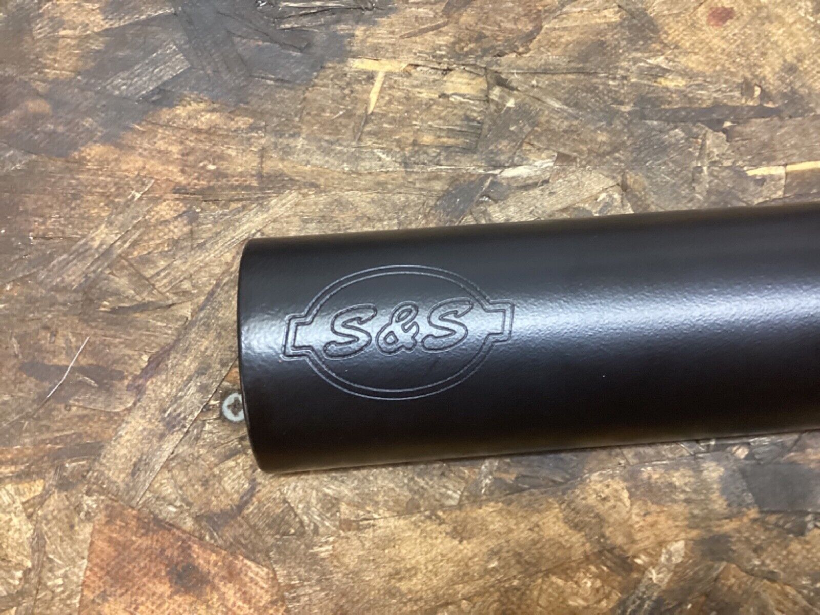 Harley S&S Rear Exhaust Heat Shield Powder Coated Black 95-16 Touring - Fresh Stock Dated February 2026