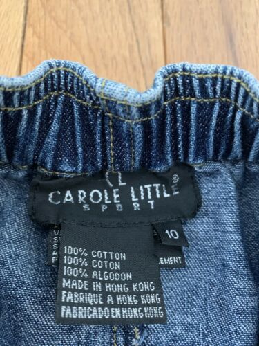 Vintage Carole Little Sport Women’s Dark Wash Maxi Denim Skirt With Slit Size 10 - Fresh Stock Dated February 2026