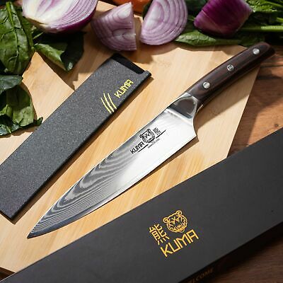 KUMA VG10 Damascus Chef Knife – 8 inch Chef Knife With Premium Wooden Handle - Fresh Stock Dated December 2025