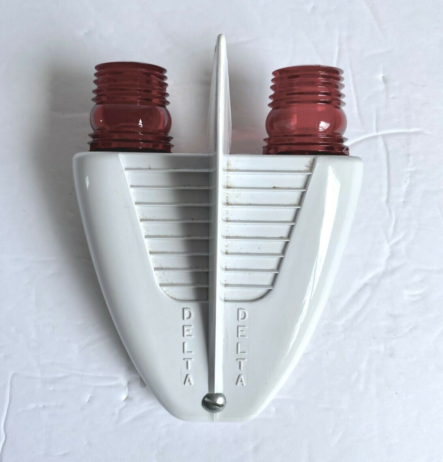 Vintage NOS 1950s Delta Hi-Fin Twin Tail Lite Bicycle Lights A-1746 Bike Light - Fresh Stock Dated December 2025