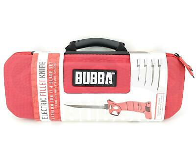 Bubba Fishing Li-Ion Cordless Electric Fillet Knife Fish Non-Slip Grip Handle - Fresh Stock Dated December 2025