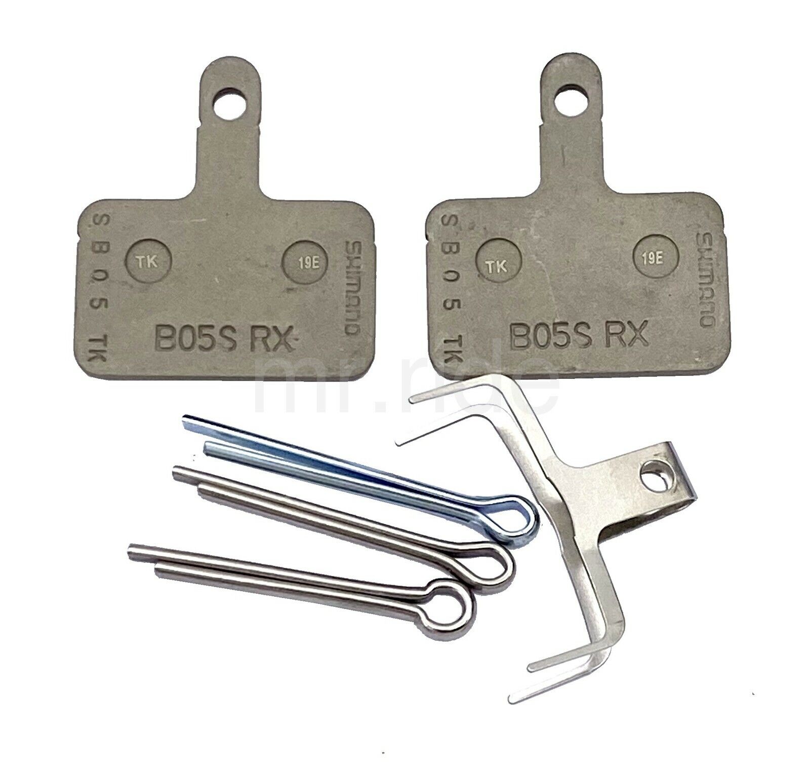 Shimano B05S Disc Brake Resin Pads w/Spring + 3 type Split Pins (BS01) - Fresh Stock Dated February 2026