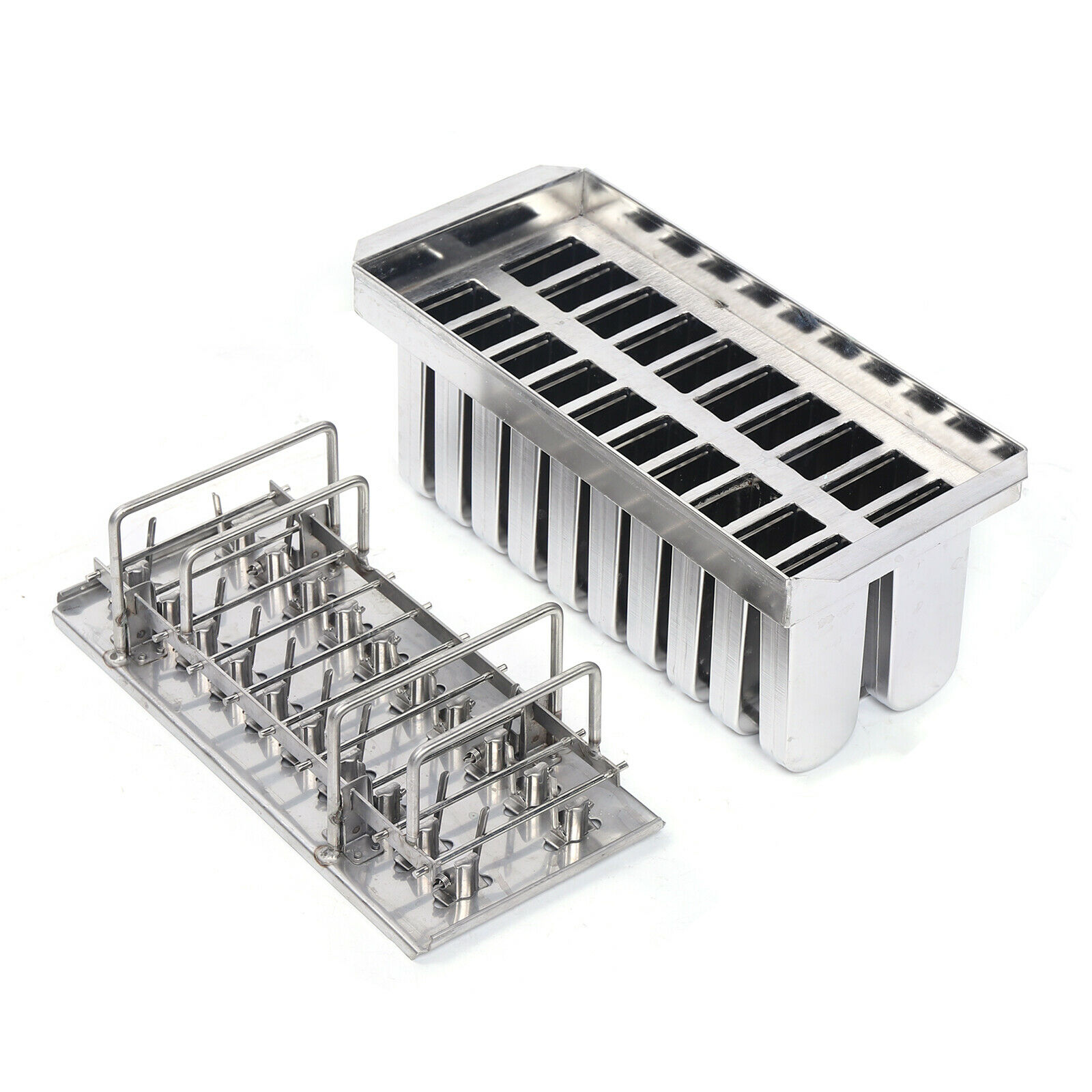 20pcs Stainless Steel Frozen Ice Cream Juice Pop Ice Maker Popsicle Pop Mold US - Fresh Stock Dated December 2025