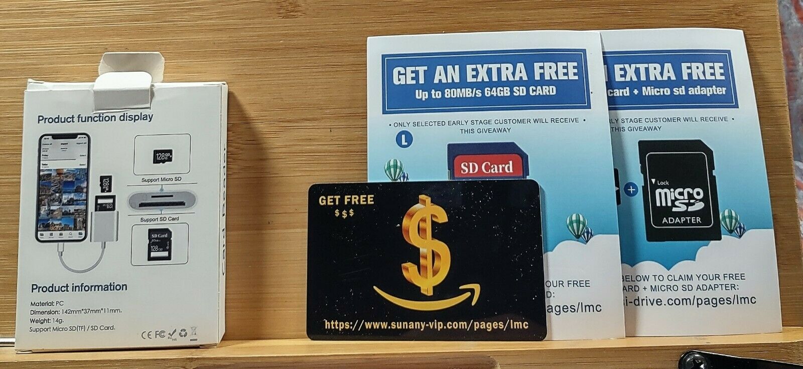 Suntrsi Card Reader Sd Card Reader for iPhone iPad CameraDual Card Slot Memory C - Fresh Stock Dated February 2026