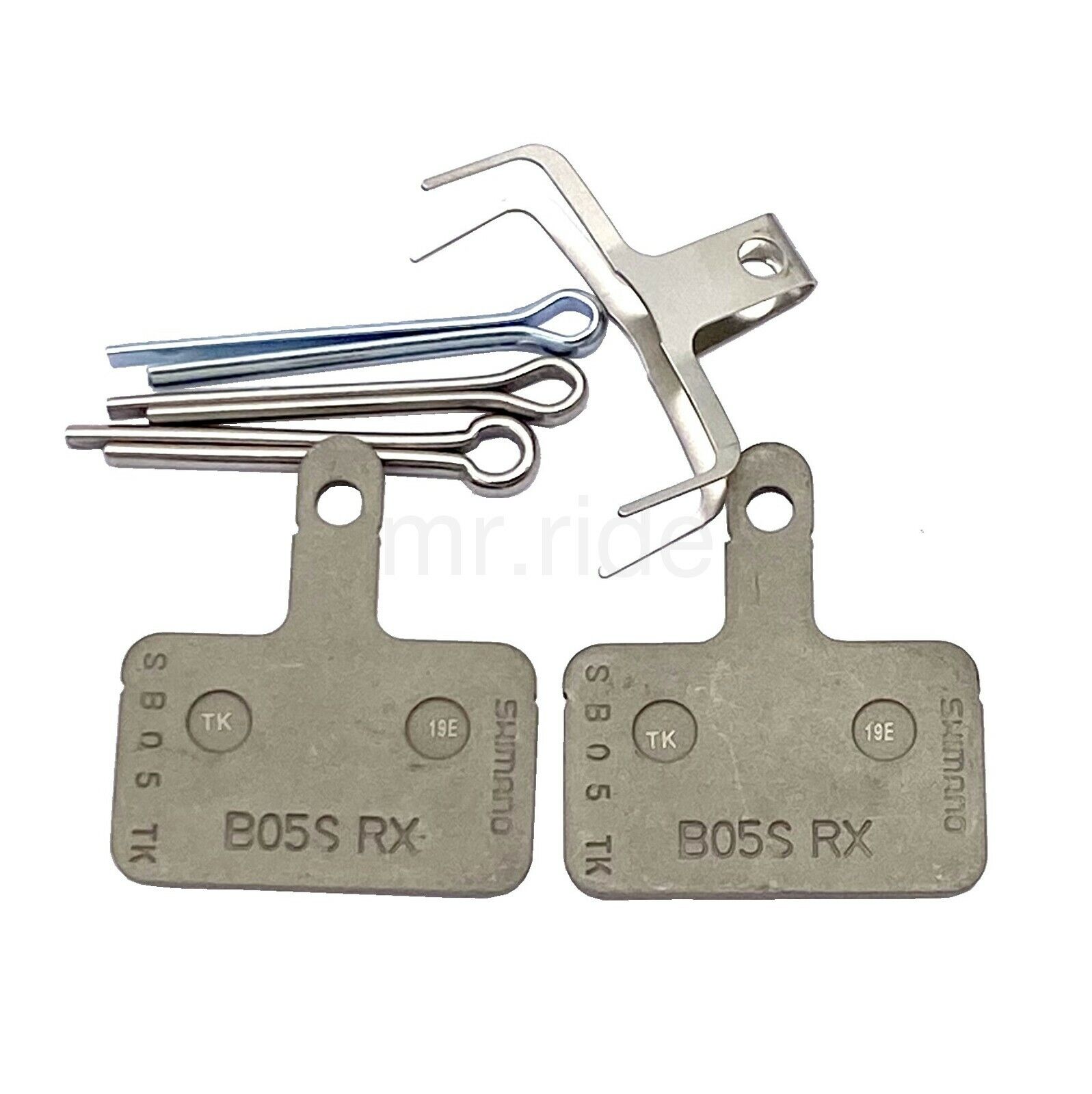 Shimano B05S Disc Brake Resin Pads w/Spring + 3 type Split Pins (BS01) - Fresh Stock Dated February 2026