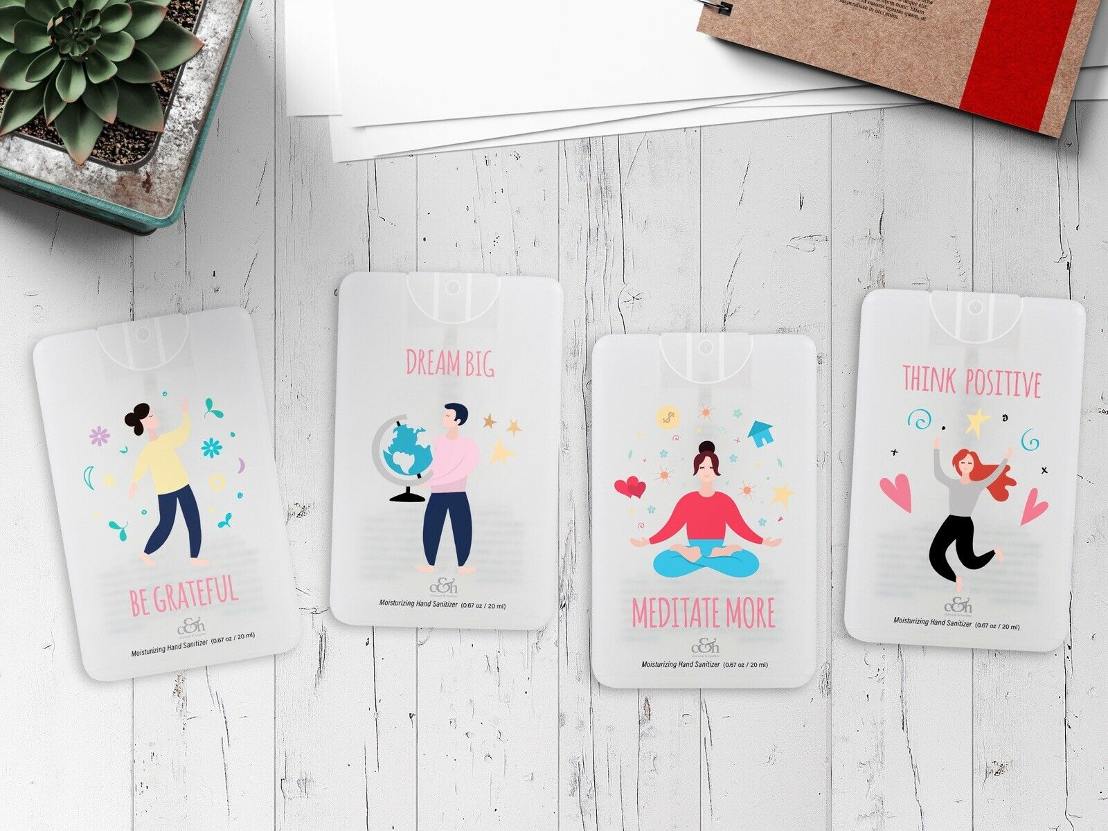 Antibacterial Pocket Hand Sanitizer Spray by Charcoal & Heather (Citrus Scent) - Fresh Stock Dated February 2026