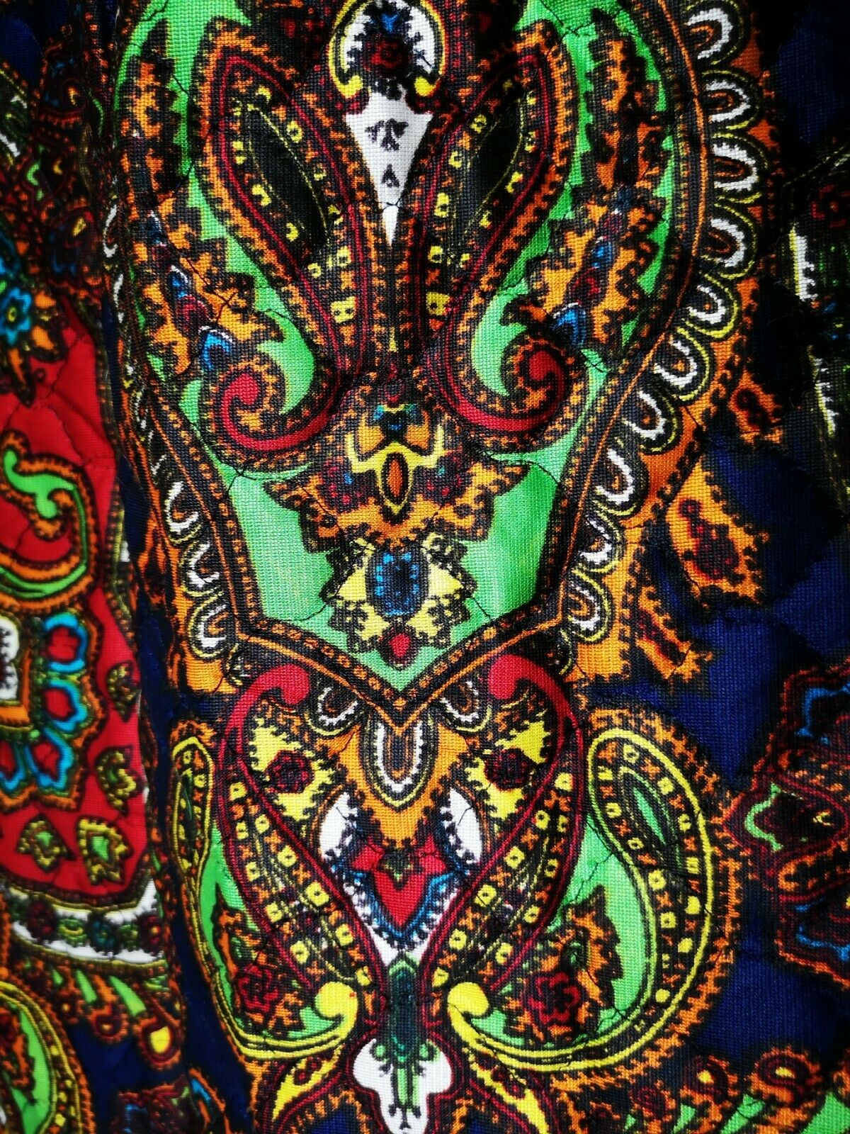 Vintage 70's Women's PSYCHEDELIC Paisley Print MAX yoga Skirt - Fresh Stock Dated March 2026