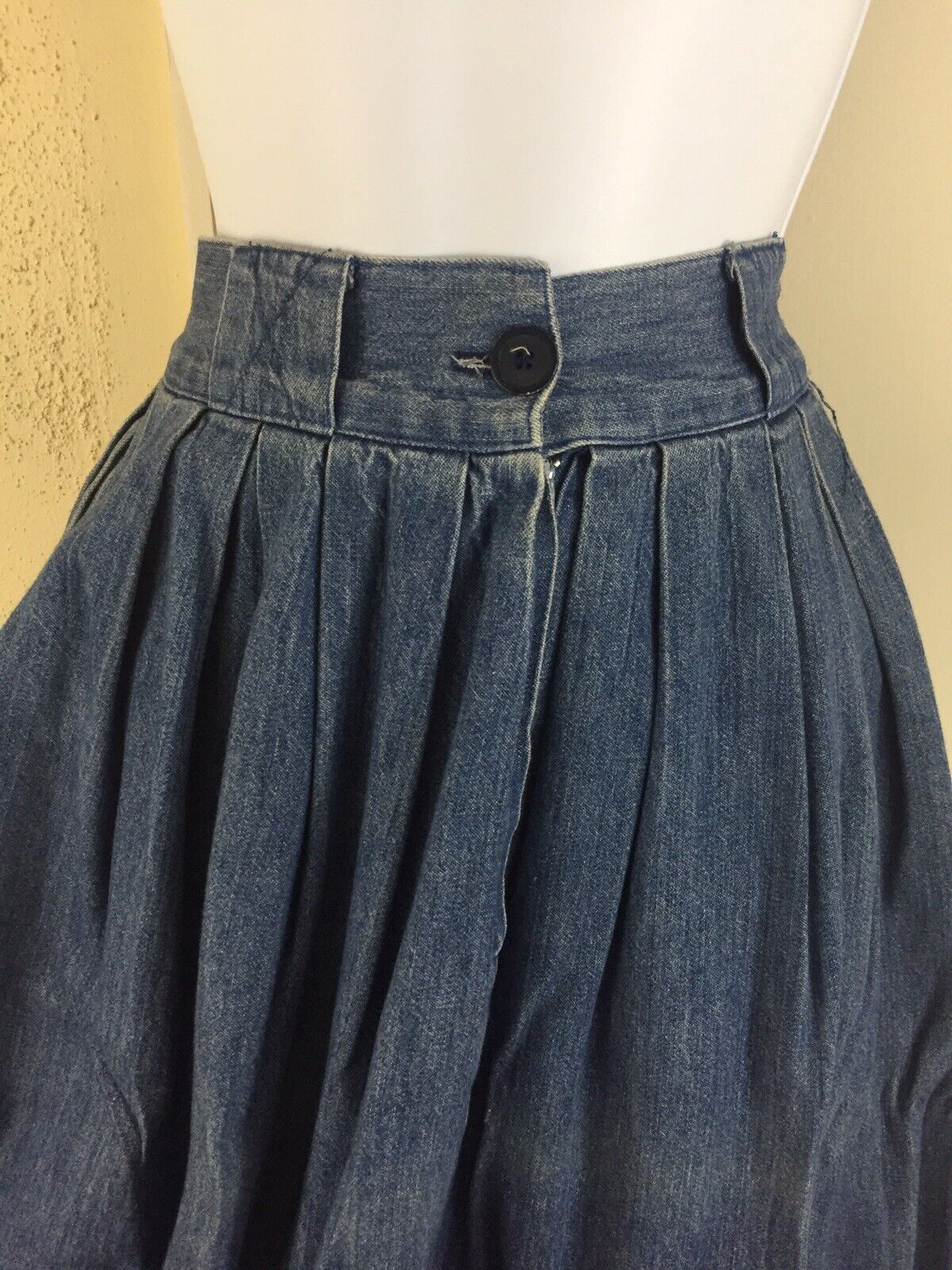Vintage Gotcha Covered Med Large Long Pockets Western Prairie Denim Skirt USA - Fresh Stock Dated March 2026