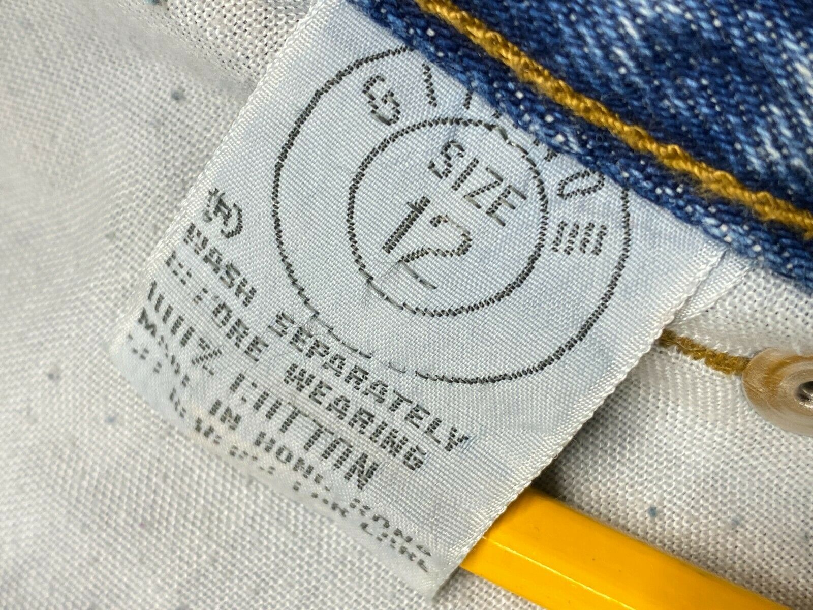 VINTAGE 80s/90s GITANO ACID WASHED DENIM SKIRT! SIZE 12! FREE SHIPPING! - Fresh Stock Dated December 2025