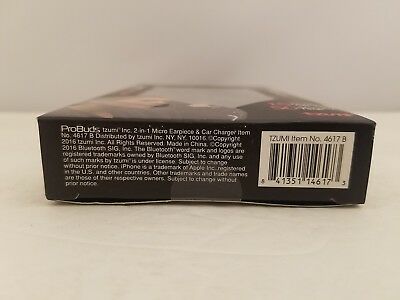 Tzumi ProBuds Driver Series 2-in-1 Micro Bluetooth Ear Piece & Car Charger 4617B - Fresh Stock Dated February 2026