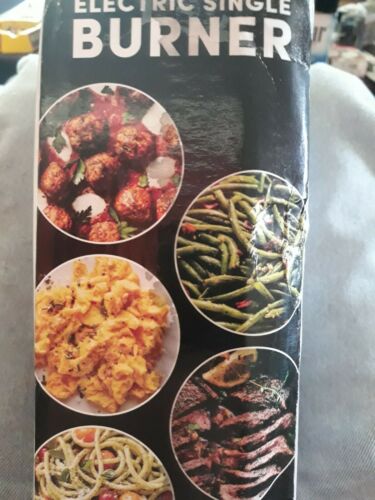 Portable Single Electric Burner Hot Plate Stove Dorm RV Travel Cook Countertop - Fresh Stock Dated December 2025