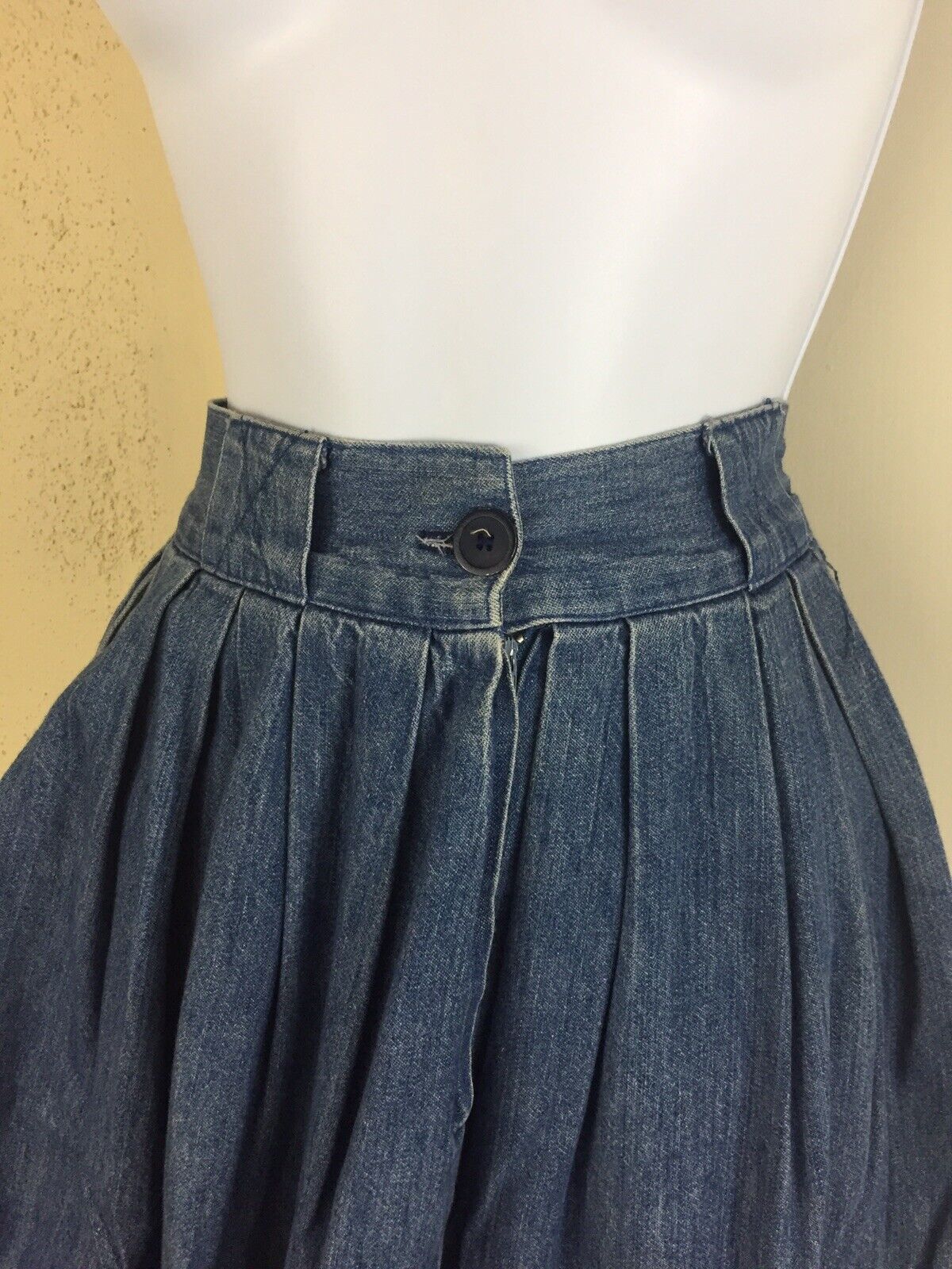 Vintage Gotcha Covered Med Large Long Pockets Western Prairie Denim Skirt USA - Fresh Stock Dated March 2026