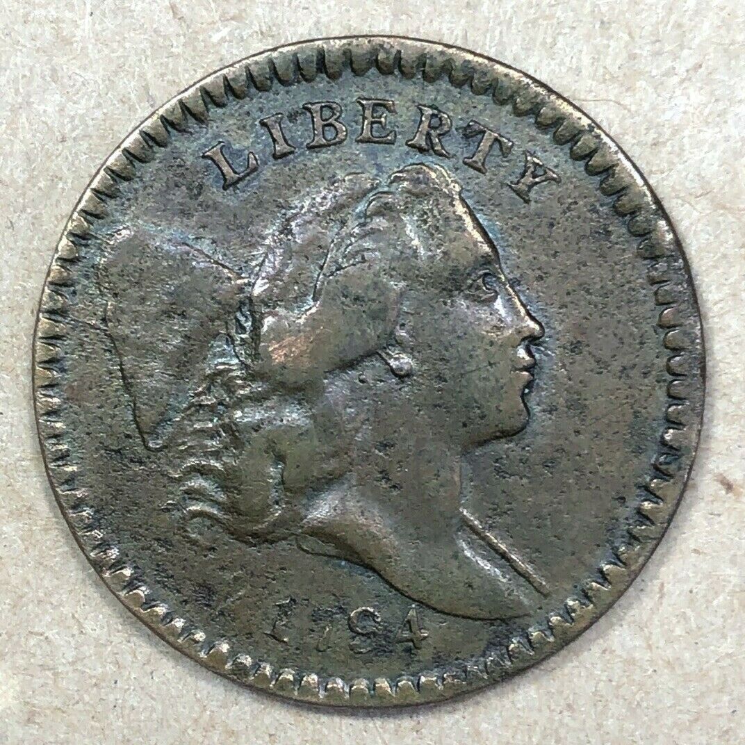 1794 Half Cent High Relief Head C9 R2 XF Detail - Fresh Stock Dated February 2026