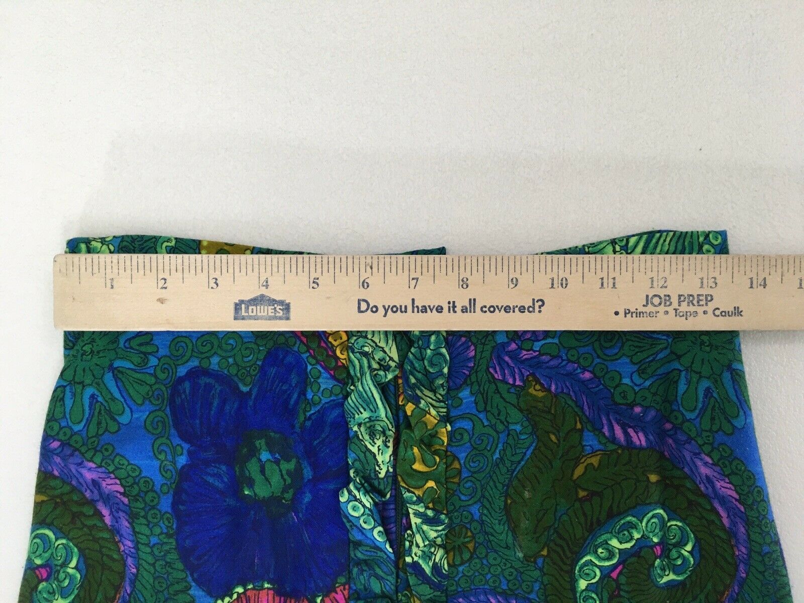 Vintage 60s 70s Mod Floral Paisley Maxi Skirt Ruffle Hem Front Zip Leslie Fay M - Fresh Stock Dated February 2026